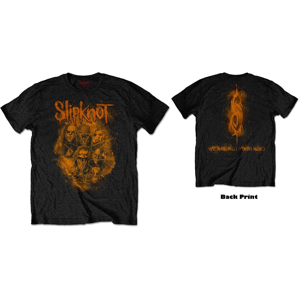 Slipknot Unisex T-Shirt: WANYK Orange (Back Print) (X-Large)