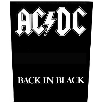 AC/DC Back Patch: Back in Black