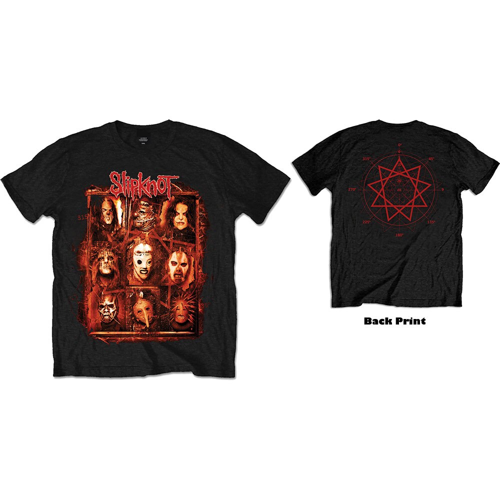 Slipknot Unisex T-Shirt: Rusty Face (Back Print) (Medium) - 2