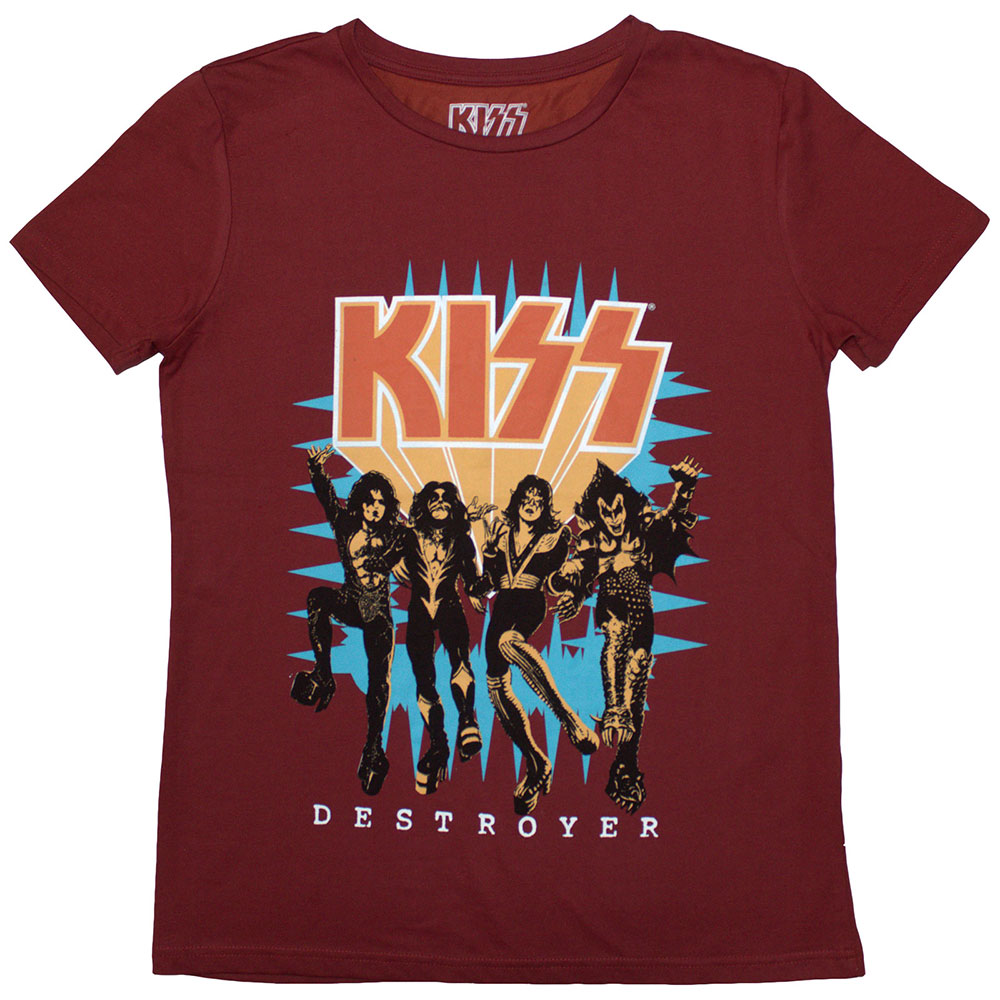 KISS Ladies T-Shirt: Destroyer 3D Logo (X-Large)