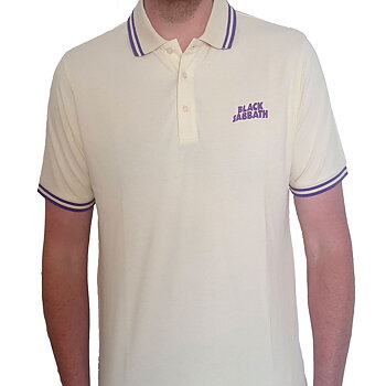 Black Sabbath Unisex Polo Shirt: Wavy Logo (Large)