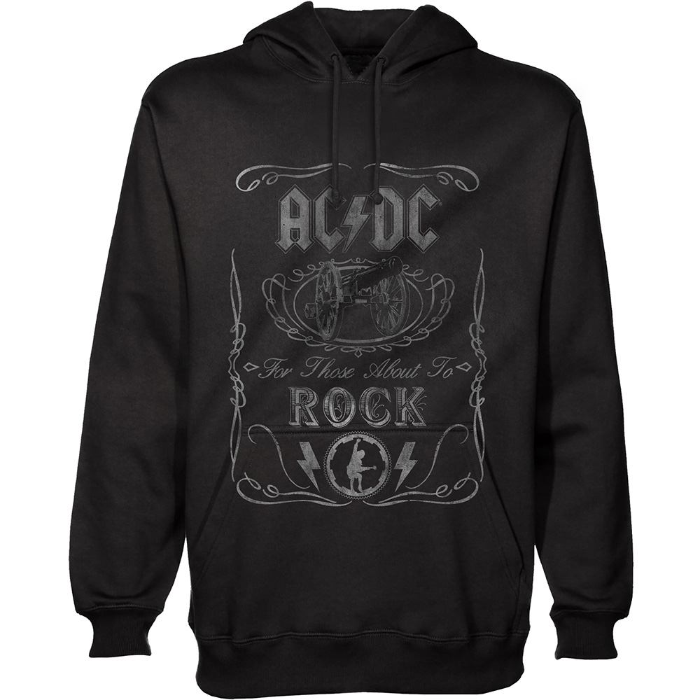 AC/DC Unisex Pullover Hoodie: Cannon Swig (Large)