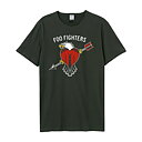 Foo Fighters: Eagle Tattoo Amplified Vintage Charcoal Medium T Shirt