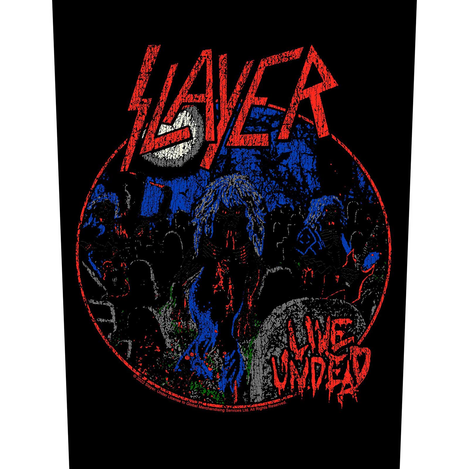 Slayer Back Patch: Live Undead