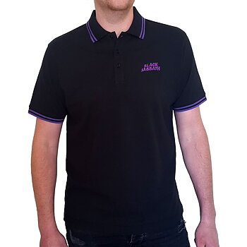 Black Sabbath Unisex Polo Shirt: Wavy Logo (Small)