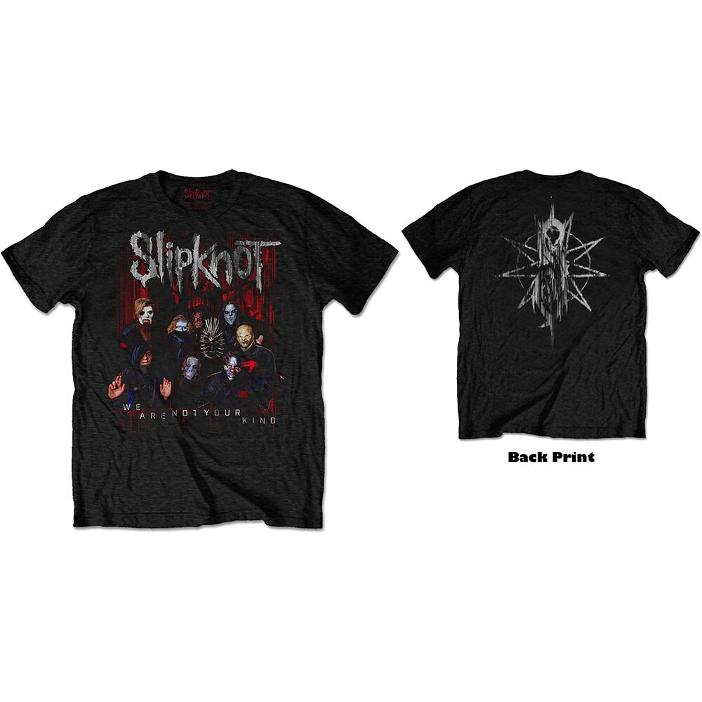 Slipknot Unisex T-Shirt: WANYK Group Photo (Back Print) (XX-Large)