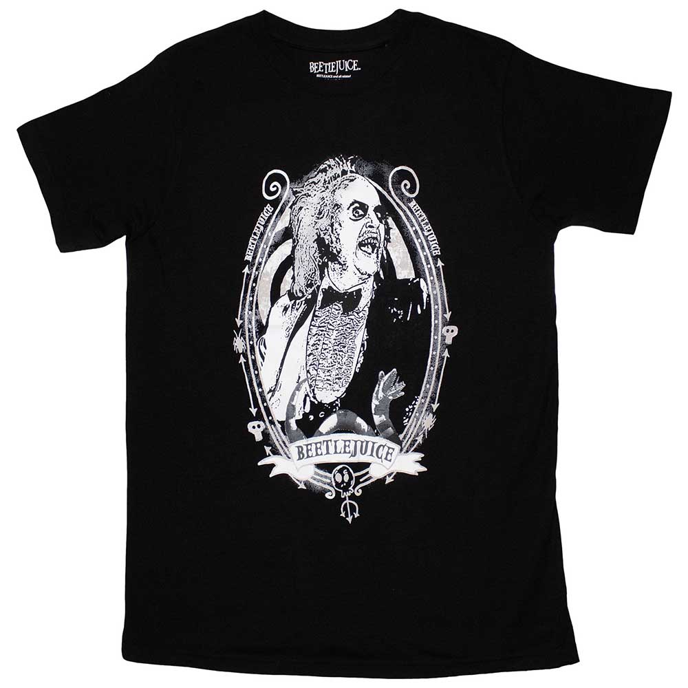 Beetlejuice Unisex T-Shirt: Beetle Frame (Medium)