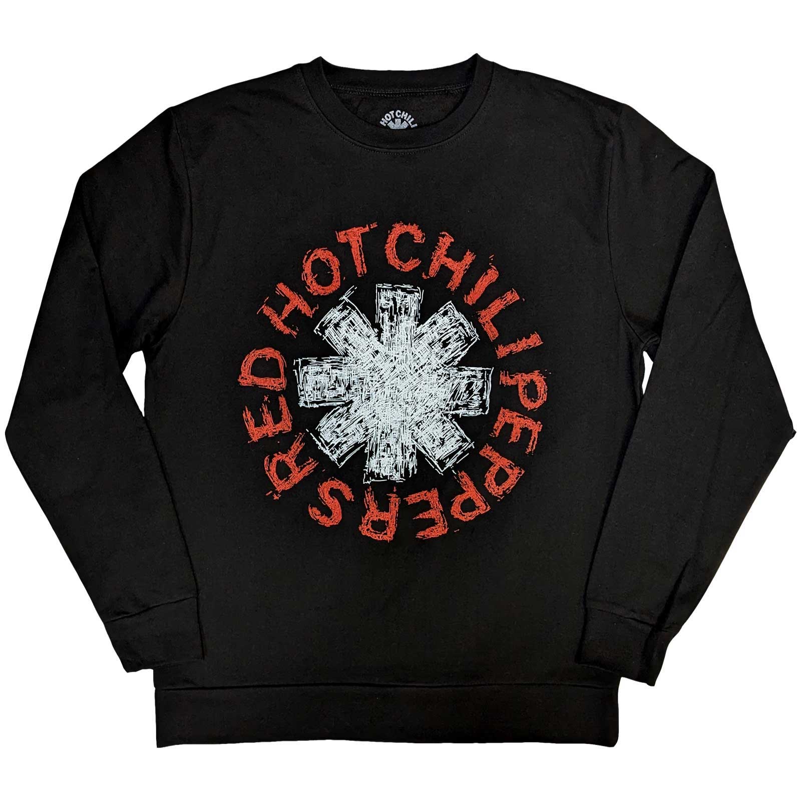 Red Hot Chili Peppers Unisex Sweatshirt: Scribble Asterisk (X-Large)