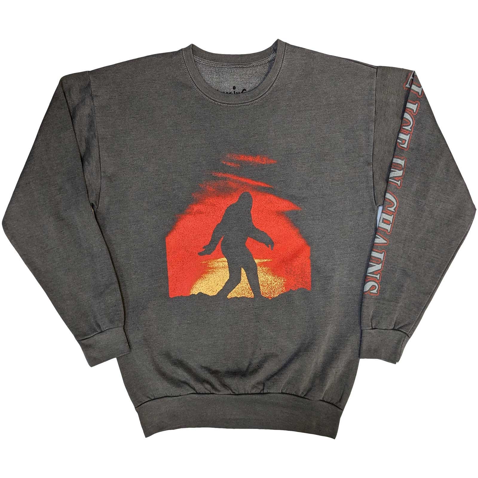 Alice In Chains Unisex Sweatshirt: Sasquatch Sunset (Sleeve Print) (X-Small)
