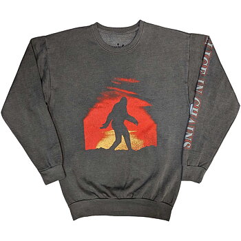 Alice In Chains Unisex Sweatshirt: Sasquatch Sunset (Sleeve Print) (Small)