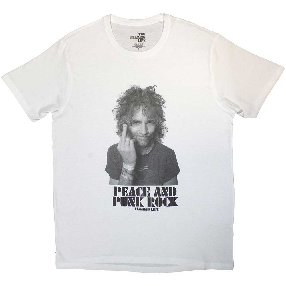 The Flaming Lips Unisex T-Shirt: Peace and Punk (Small)