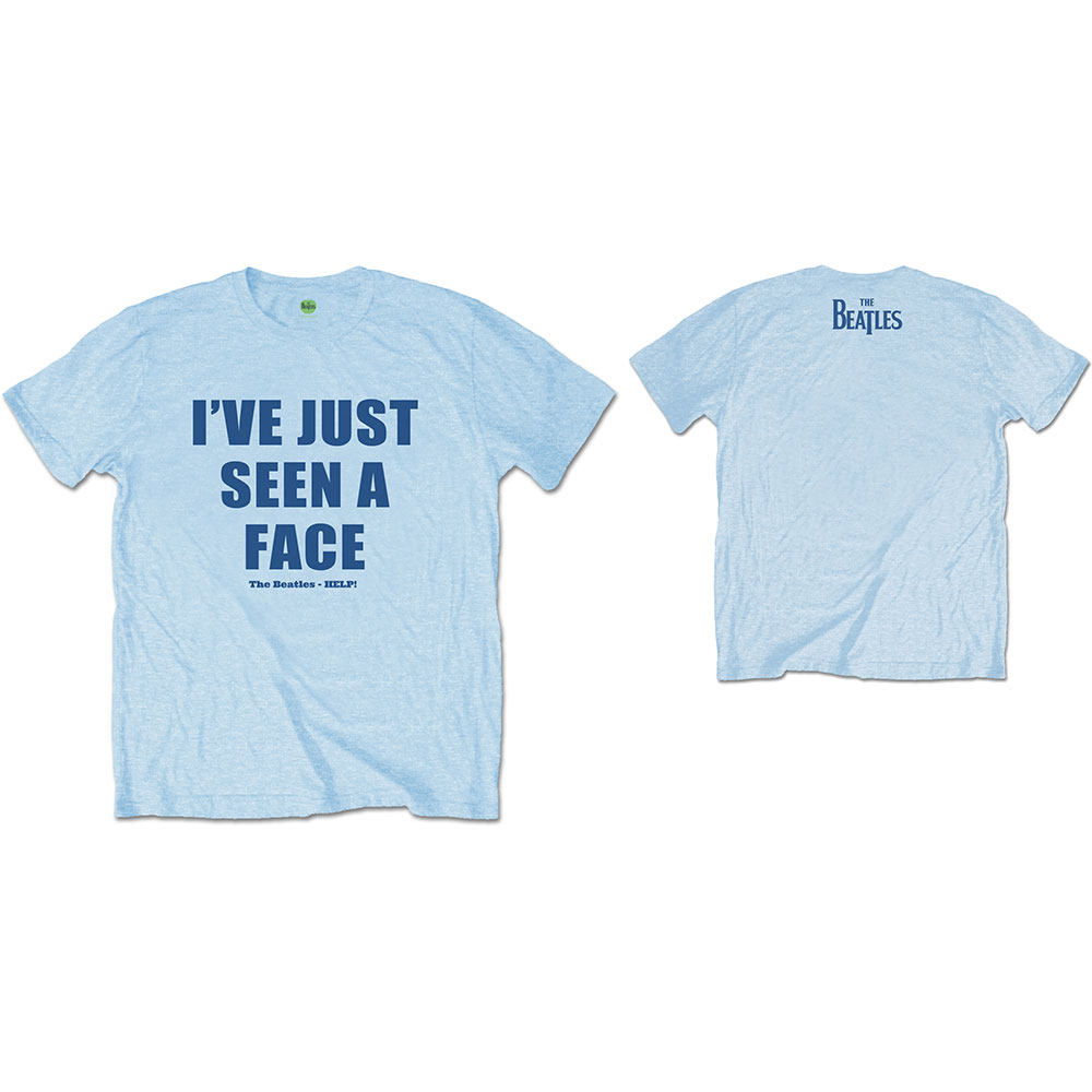 The Beatles Unisex T-Shirt: I've Just Seen A Face (Back Print) (Medium)