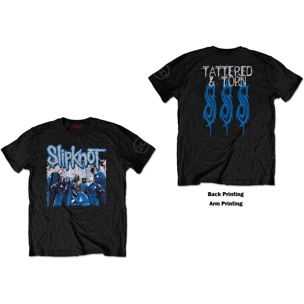 Slipknot Unisex T-Shirt: 20th Anniversary Tattered & Torn (Back Print) (XX-Large)