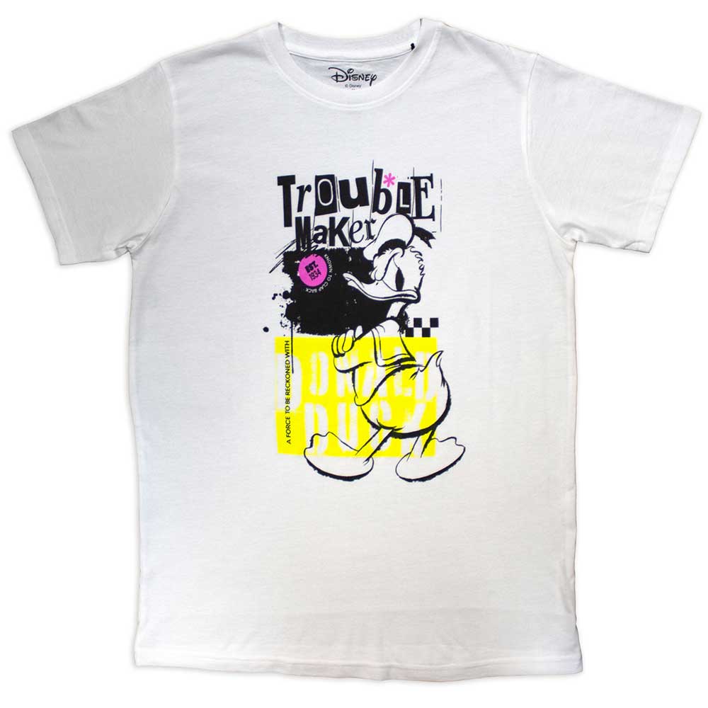 Donald Duck Unisex T-Shirt: Trouble Maker (Large)