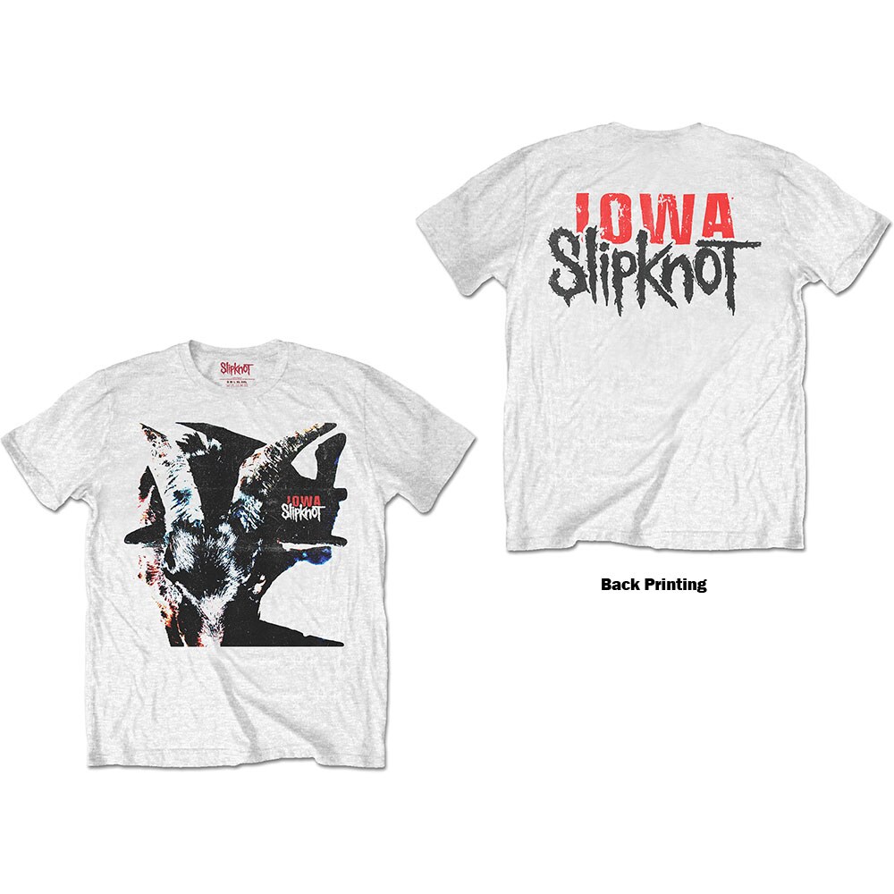 Slipknot Unisex T-Shirt: Iowa Goat Shadow (Back Print) (XX-Large)