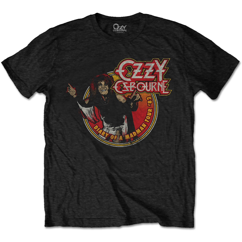 Ozzy Osbourne Unisex T-Shirt: Diary of a Mad Man Tour 1982 (Small)