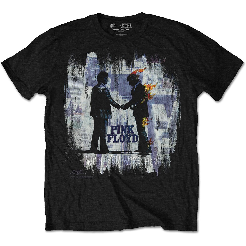 Pink Floyd Unisex T-Shirt: Wish You Were Here Painting (Small) - 2
