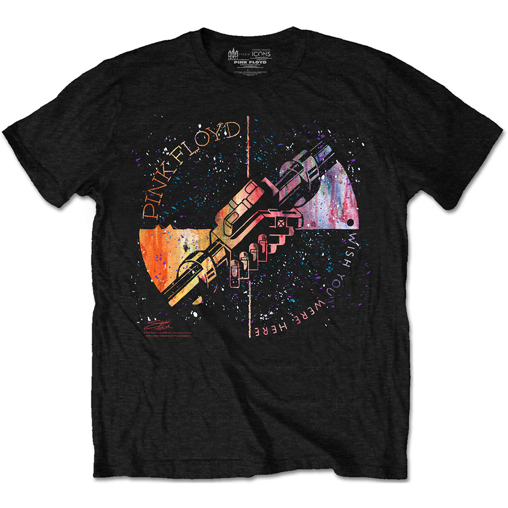 Pink Floyd Unisex T-Shirt: Machine Greeting Orange (Small)