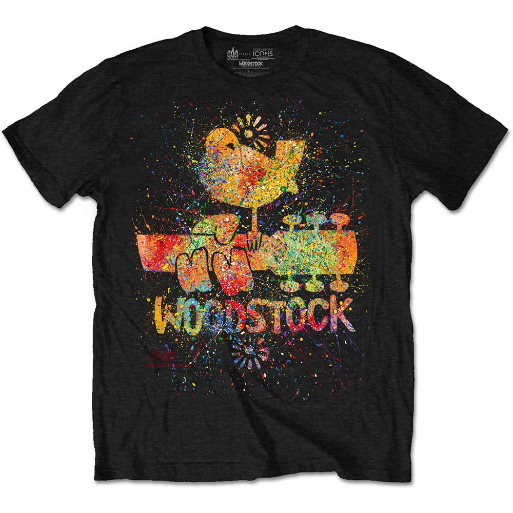 Woodstock Unisex T-Shirt: Splatter (Small) - 2