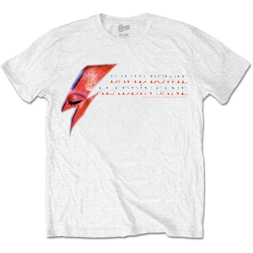 David Bowie Unisex T-Shirt: Aladdin Sane Eye Flash (Medium) - 2