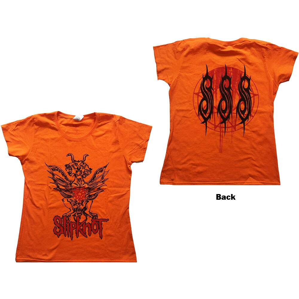 Slipknot Ladies Tee: Winged Devil (Back Print) (X-Small)