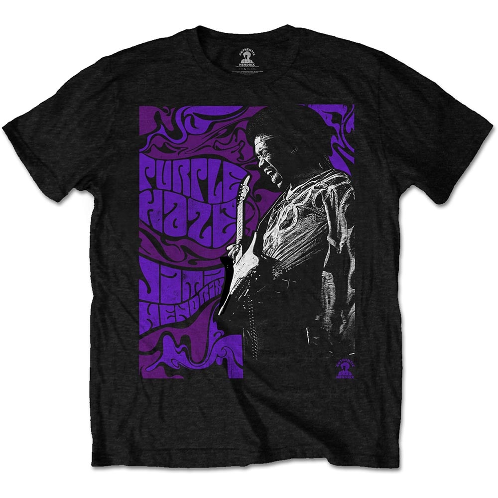 Jimi Hendrix Unisex T-Shirt: Purple Haze (Medium) - 2