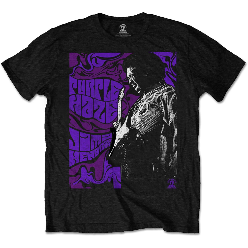 Jimi Hendrix Unisex T-Shirt: Purple Haze (Medium)