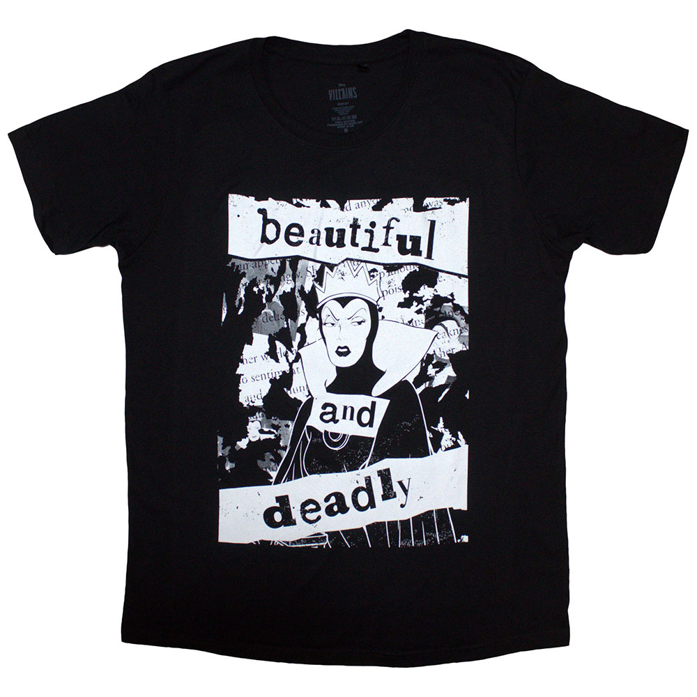 Maleficent Unisex T-Shirt: Maleficent Beautiful & Deadly (X-Large)