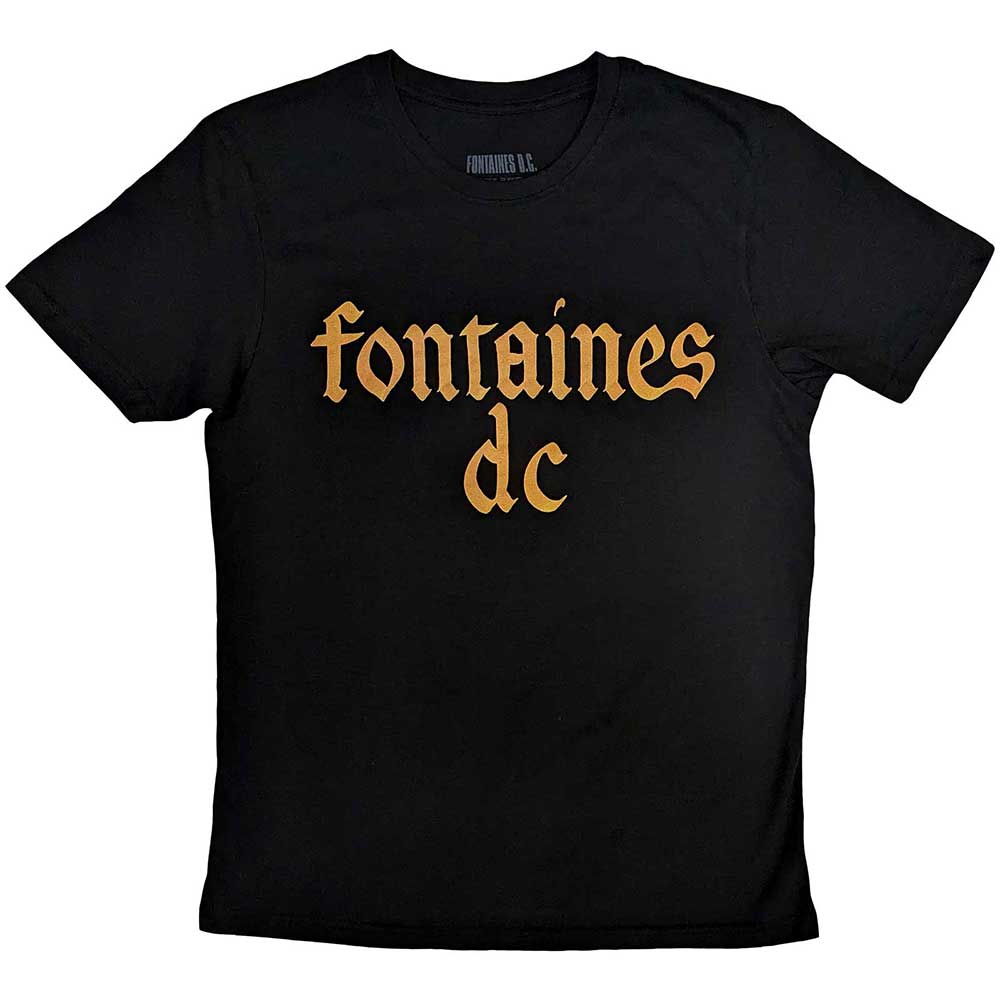 Fontaines D.C. Unisex T-Shirt: Gothic Logo (X-Large)