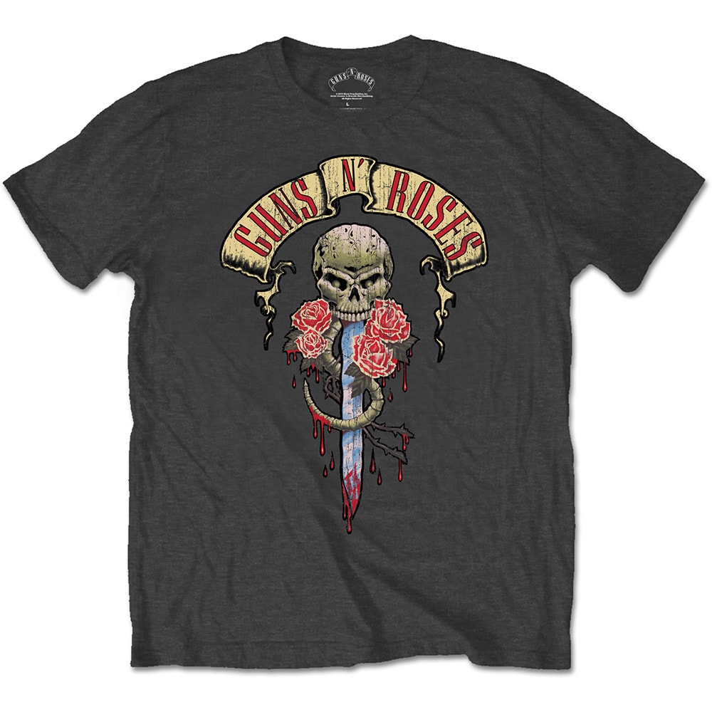 Guns N' Roses Unisex T-Shirt: Dripping Dagger (Large) - 2