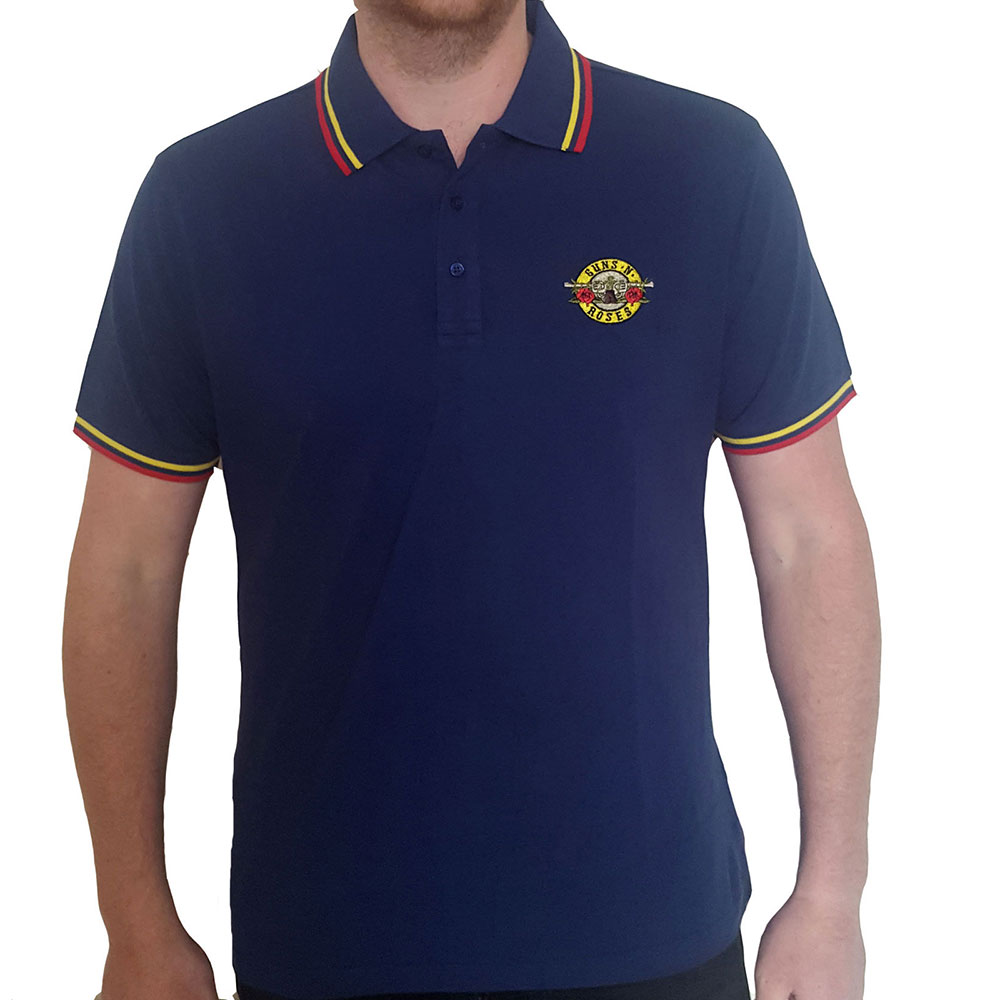 Guns N' Roses Unisex Polo Shirt: Classic Logo (Large)