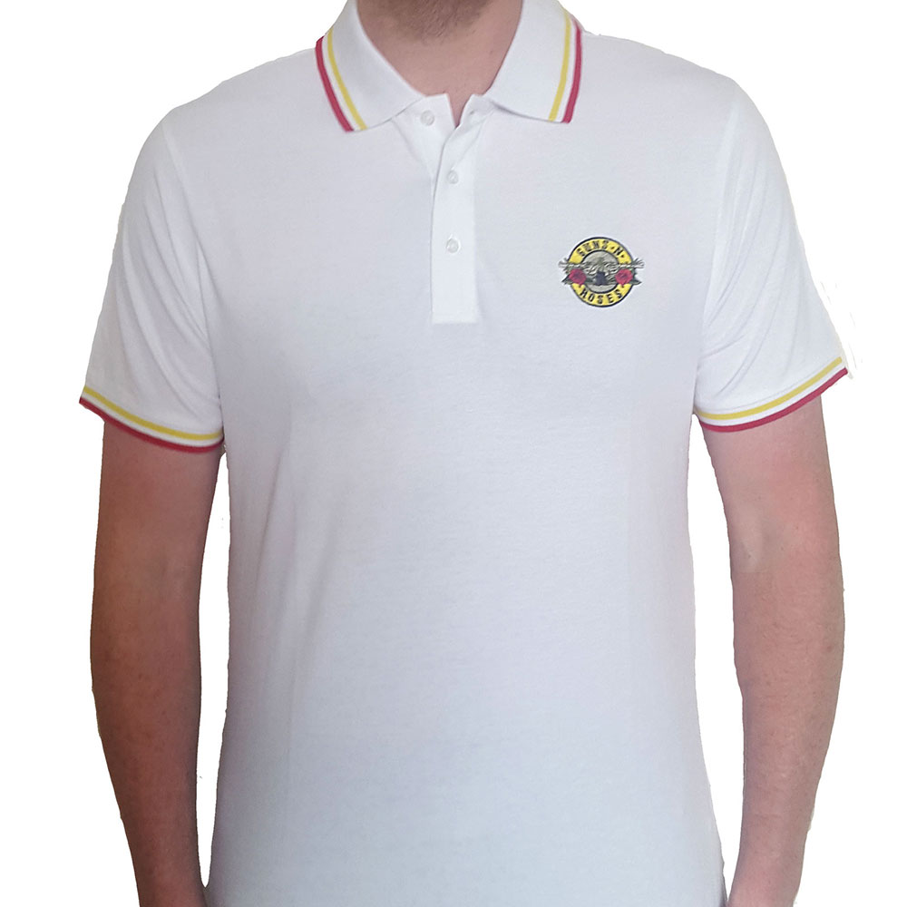 Guns N' Roses Unisex Polo Shirt: Classic Logo (Medium)