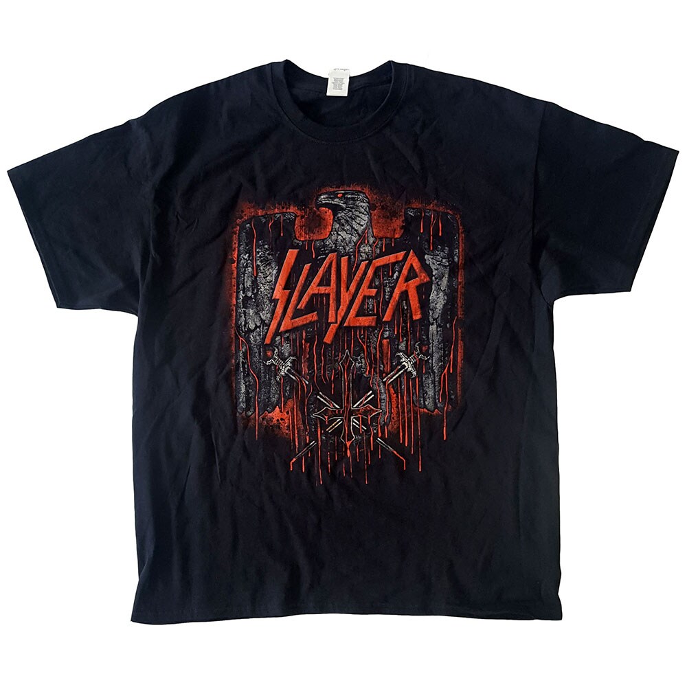 Slayer Unisex T-Shirt: Blood Eagle European Tour 2018 (Back Print/Ex Tour) (X-Large)