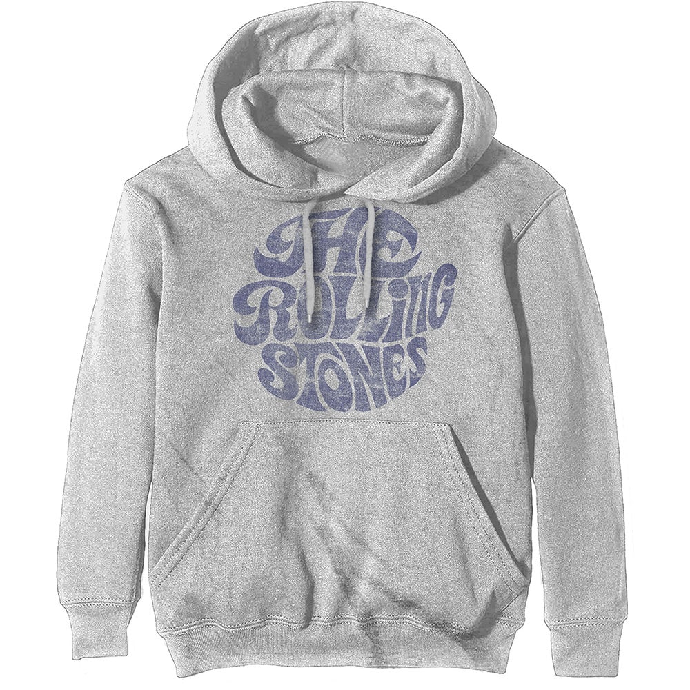 The Rolling Stones Unisex Pullover Hoodie: Vintage 70s Logo (Large)