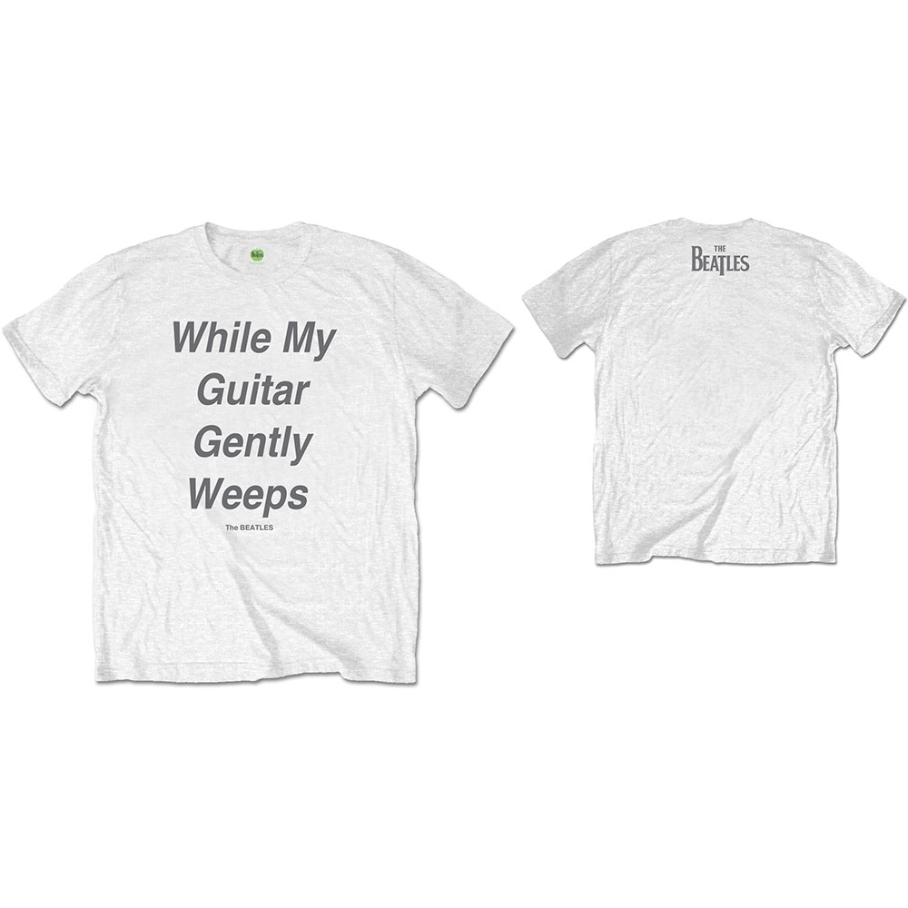 The Beatles Unisex T-Shirt: My Guitar Gently Weeps (Back Print) (Large)