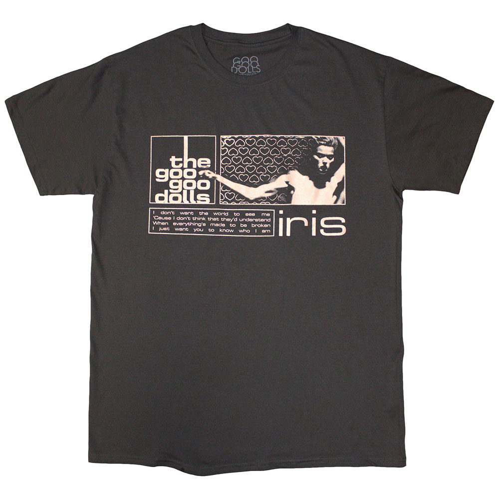 The Goo Goo Dolls Unisex T-Shirt: Iris (Charcoal Grey) (XX-Large)