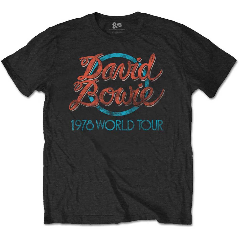 David Bowie Unisex T-Shirt: 1978 World Tour (Medium)