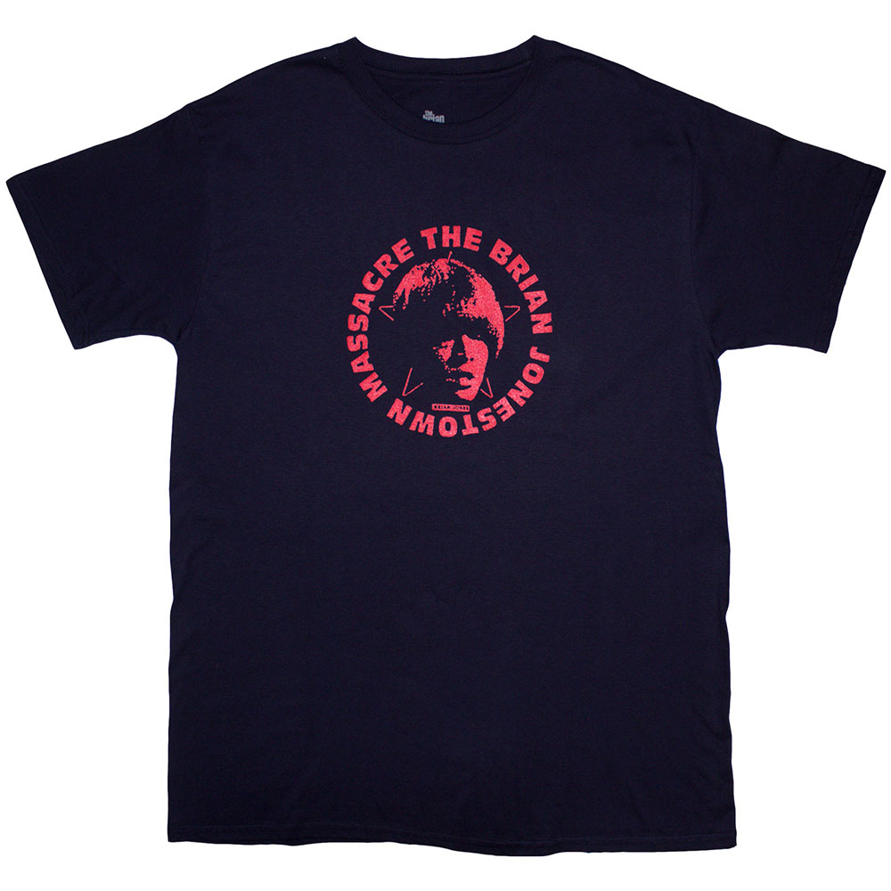 The Brian Jonestown Massacre Unisex T-Shirt: Logo (Navy Blue) (XX-Large)