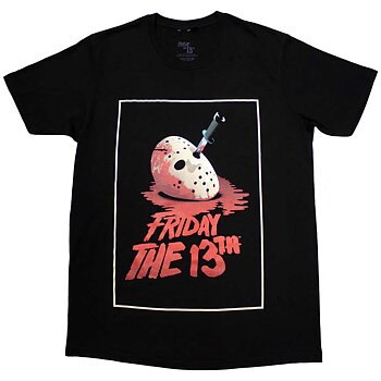 Friday the 13th Unisex T-Shirt: Jason Blood Mask (Large)