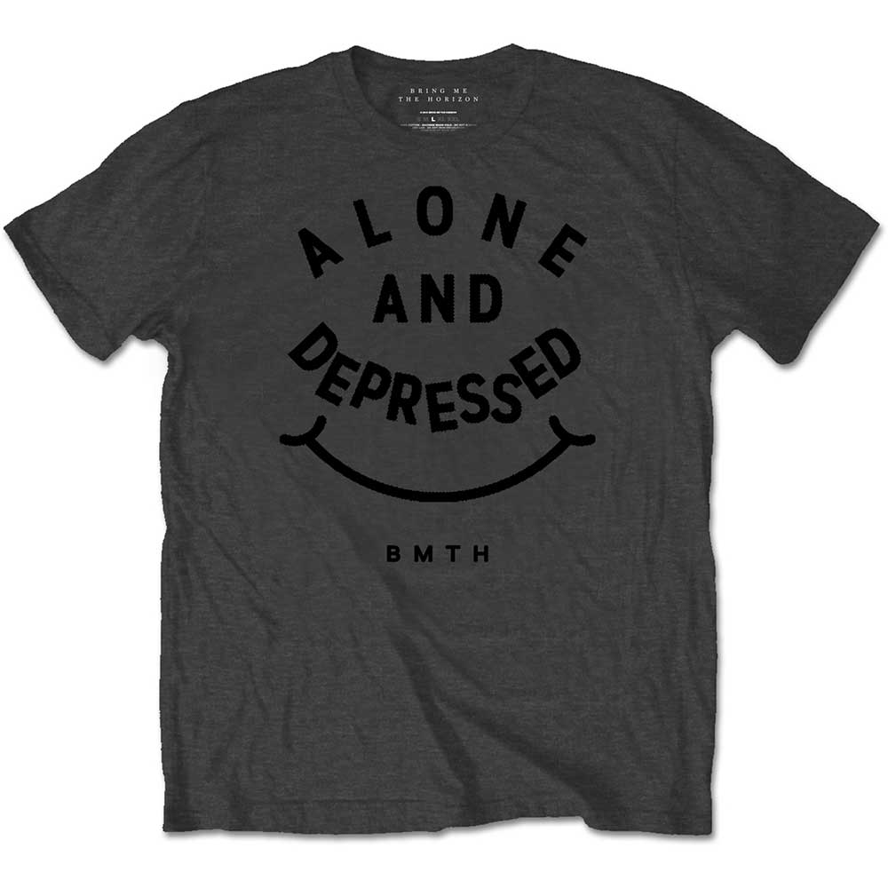 Bring Me The Horizon Unisex T-Shirt: Alone & Depressed (Large) - 2