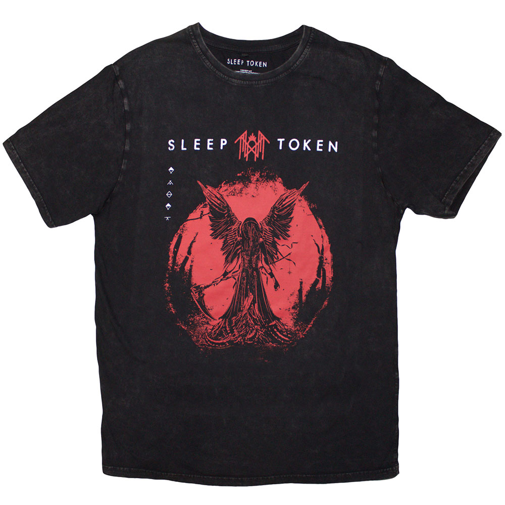 Sleep Token Unisex Stone Wash T-Shirt: Take Me Back To Eden (Black) (XX-Large)