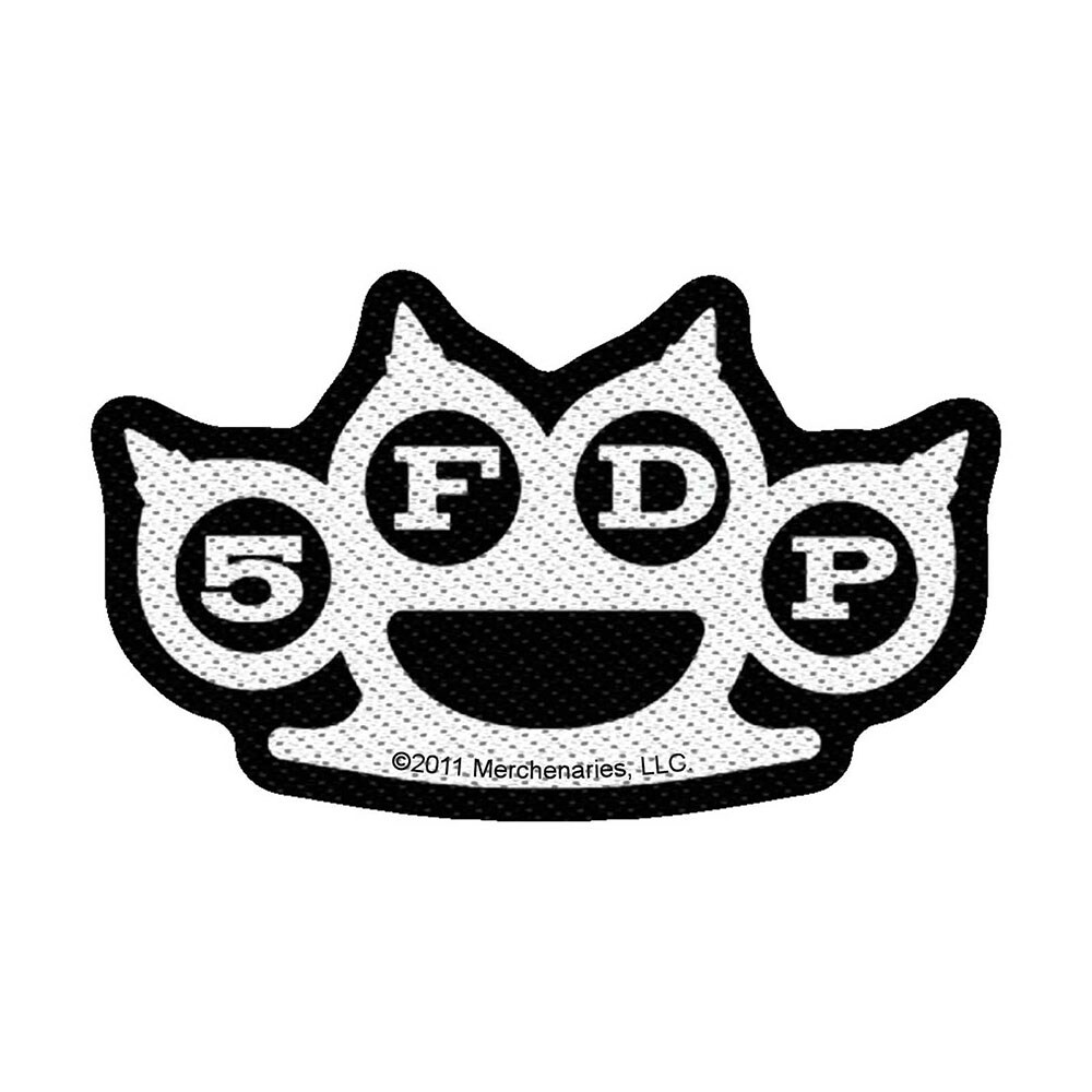 Five Finger Death Punch Standard Patch: Knuckles Cut-Out (Loose) - 2