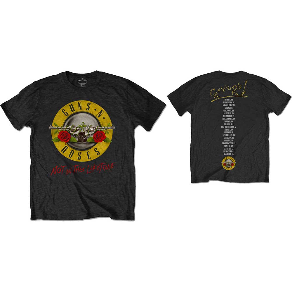 Guns N' Roses Unisex T-Shirt: Not in this Lifetime Tour (Back Print) (X-Large) - 2