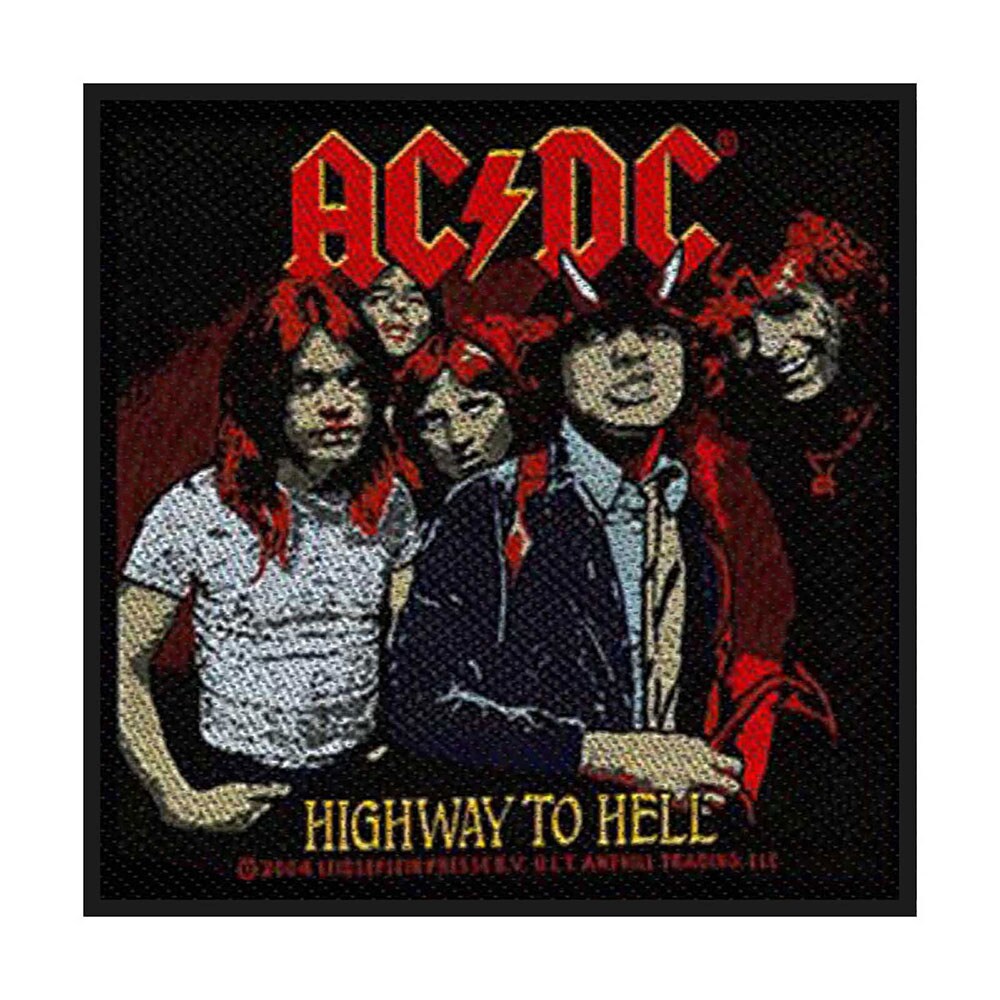 Acdc highway to hell. AC DC Highway to Hell 1979. Патч AC DC. AC DC нашивка. AC DC Highway to Hell виниловая пластинка.