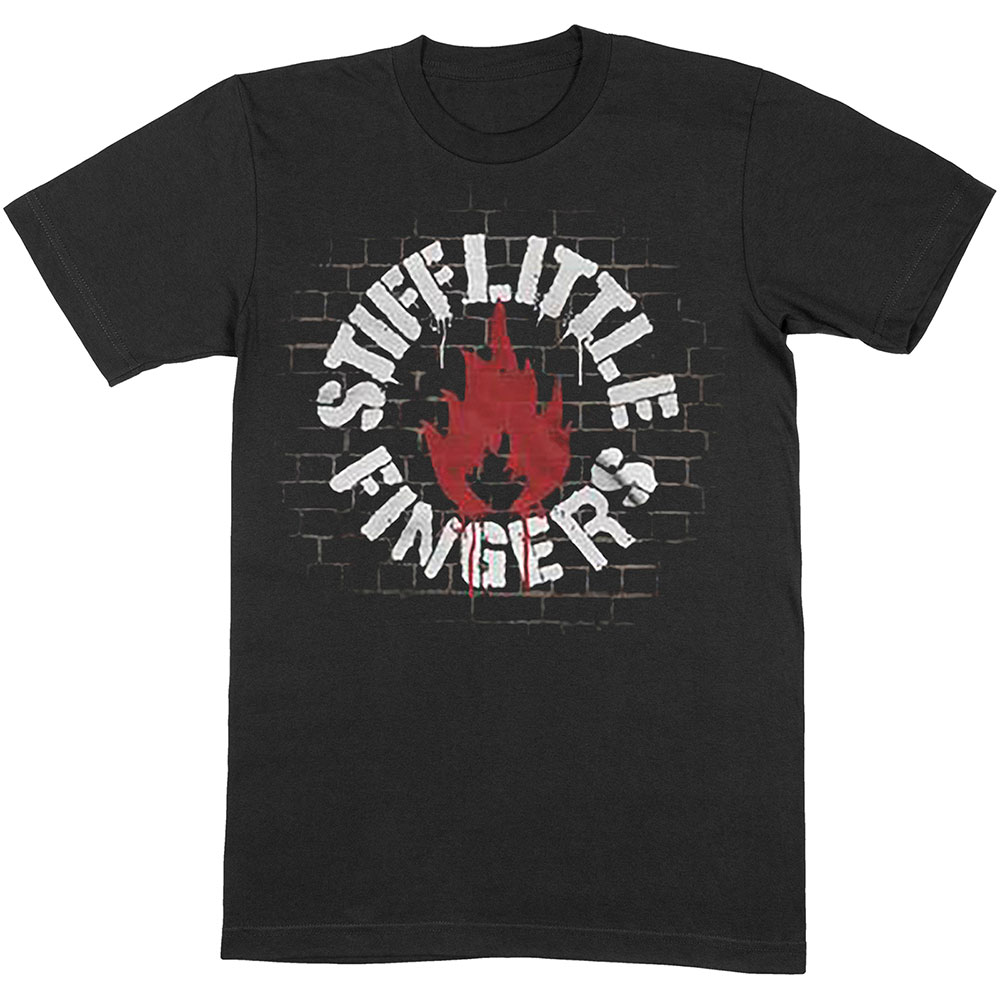 Stiff Little Fingers Unisex T-Shirt: Wall (Small)