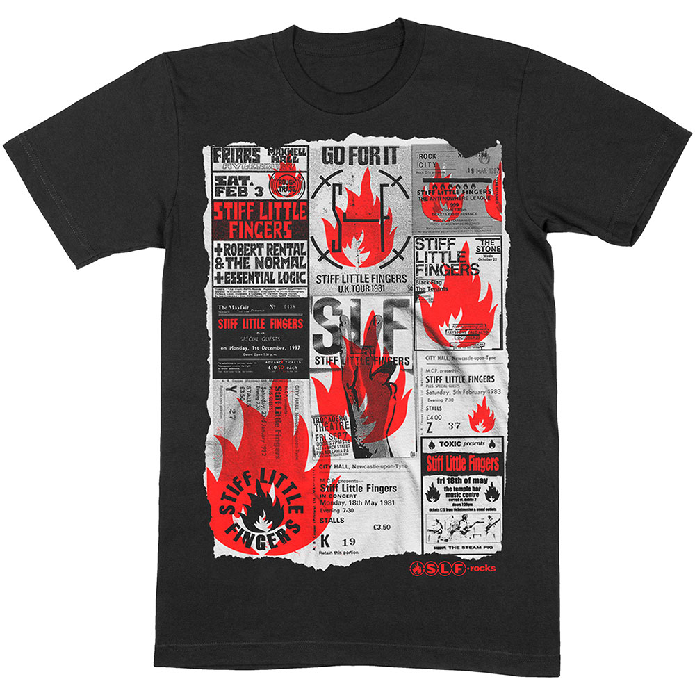 Stiff Little Fingers Unisex T-Shirt: Flyer (XX-Large)