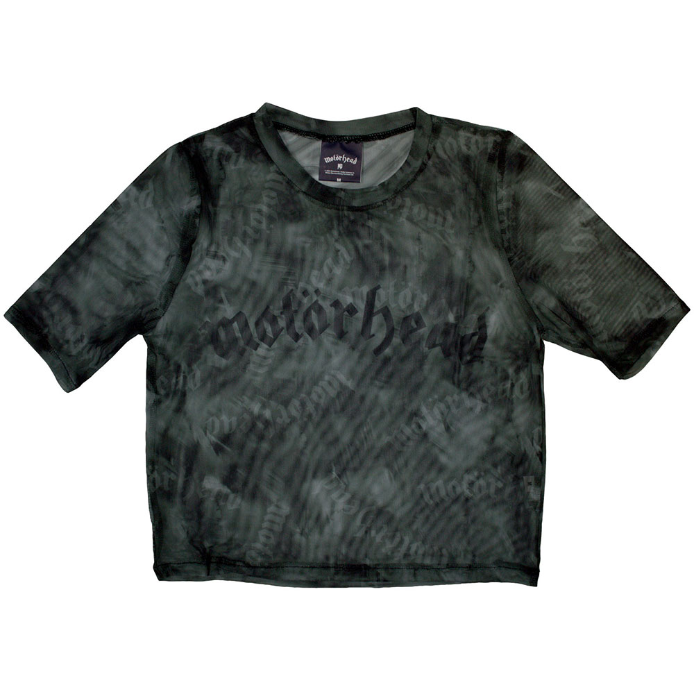 Motorhead Ladies Crop Top: Logo (Mesh) (Medium)