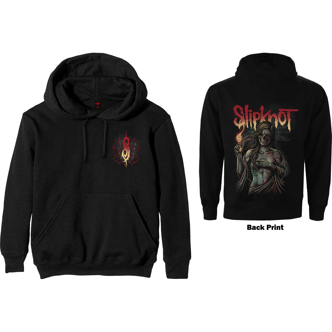 Slipknot Unisex Pullover Hoodie: Burn Me Away (Back Print) (Small) - 2