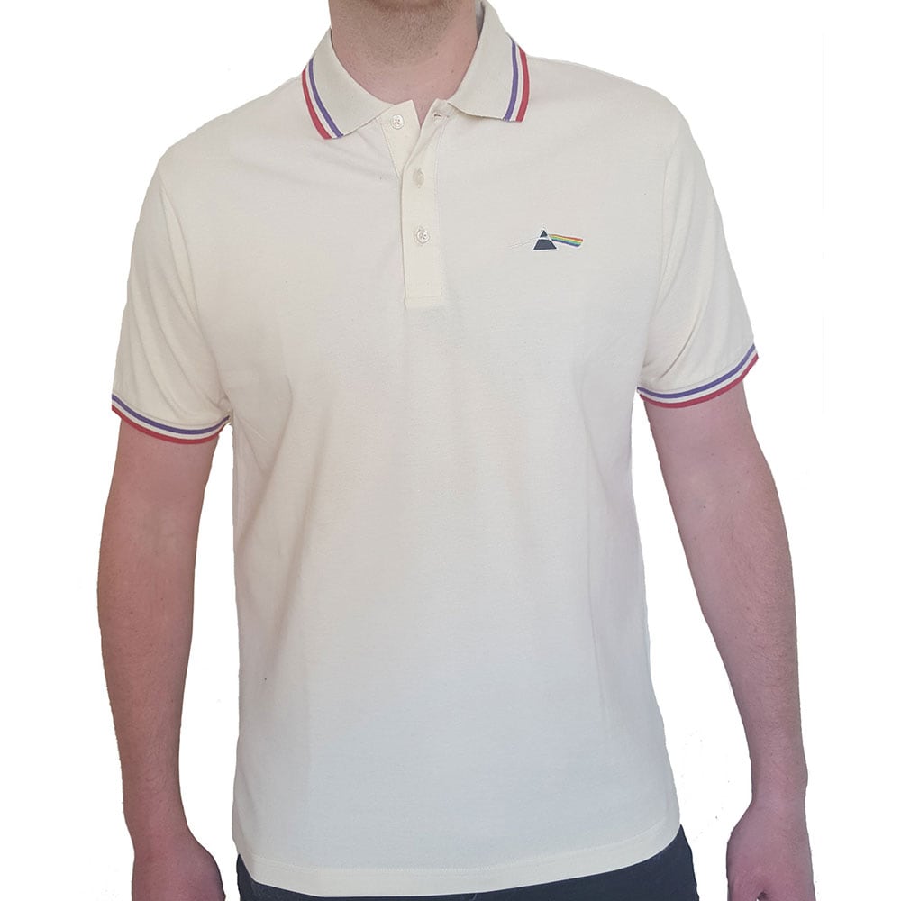 Pink Floyd Unisex Polo Shirt: Dark Side of the Moon Prism (X-Large)