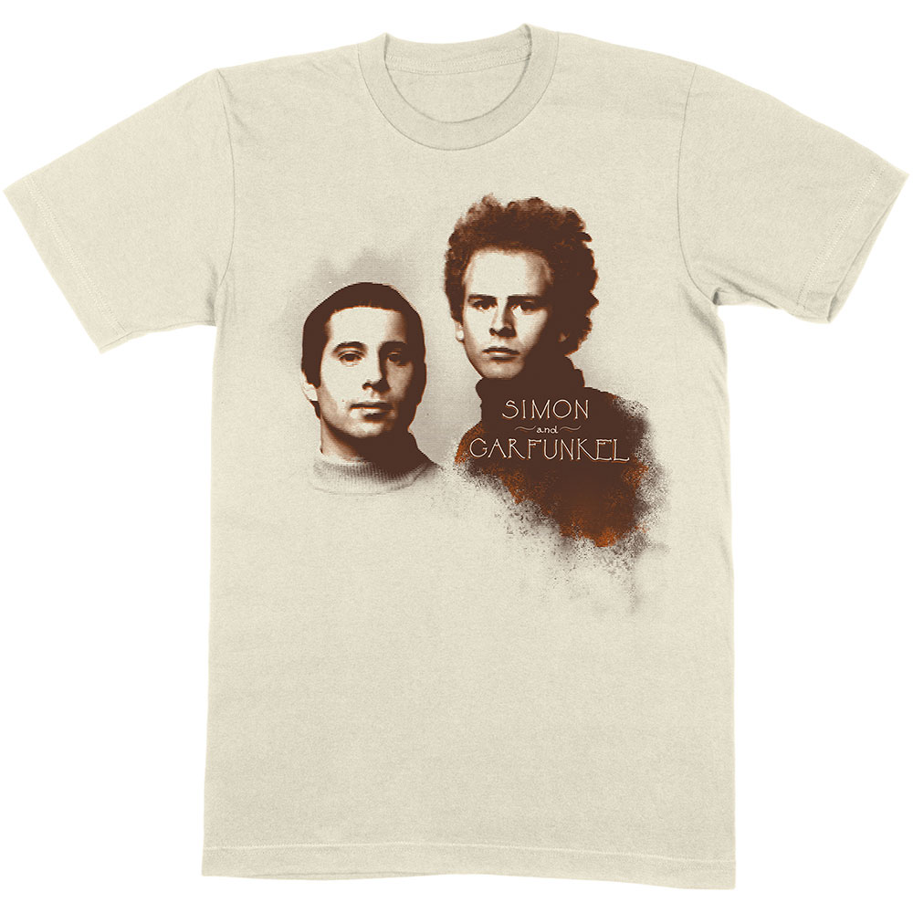 Simon & Garfunkel Unisex T-Shirt: Faces (Medium)